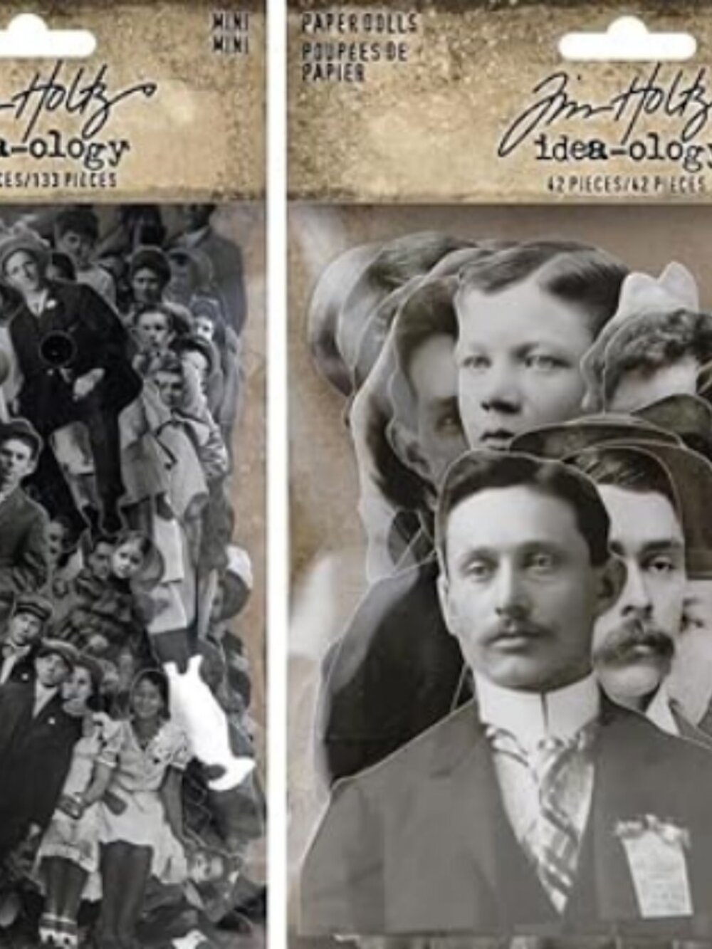 Idea-ology Tim Holtz 2022 Mini Paper Dolls and Portraits Paper Dolls Bundle